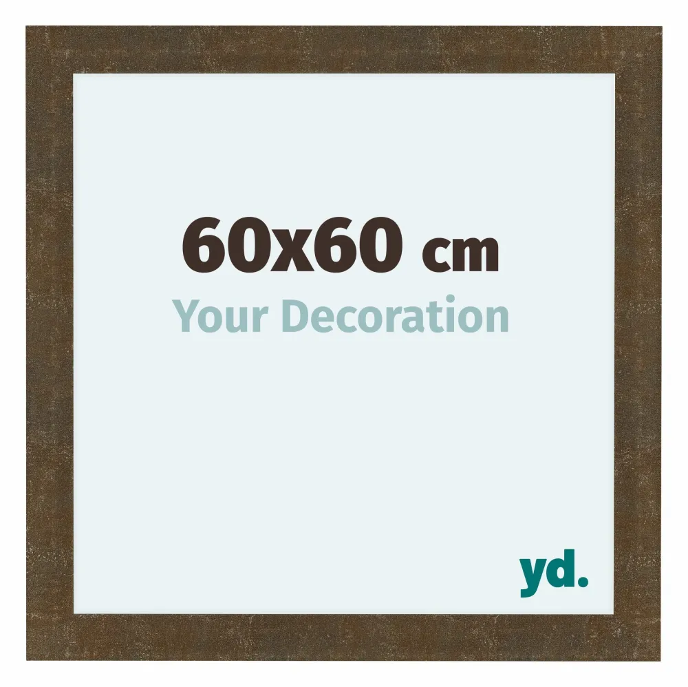 Bilderrahmen 60x60 cm - Gold Antik - MDF - Como