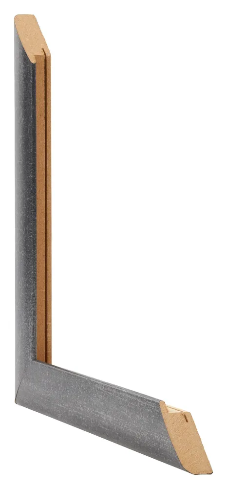 Bilderrahmen 60x60 cm - Grau Gewischt - MDF - Como