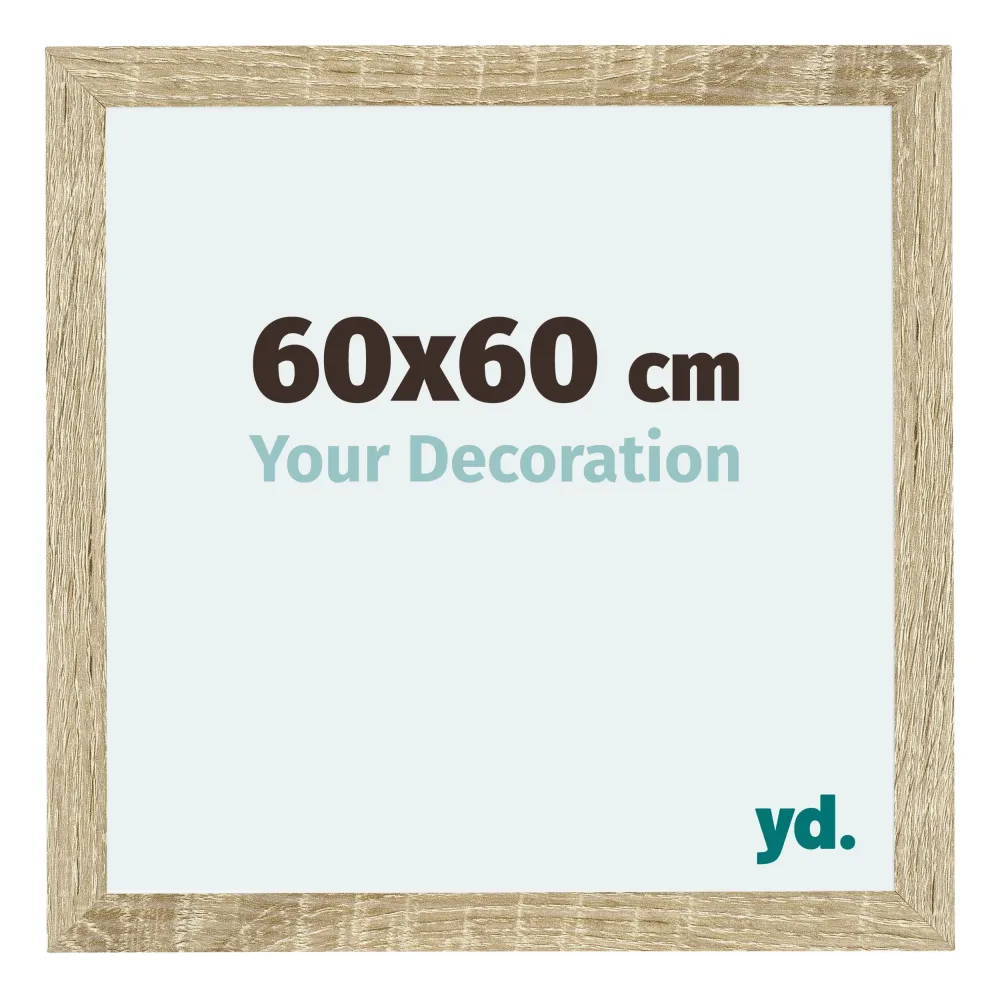 Bilderrahmen 60x60 cm - Sonoma Eiche - MDF - Mura