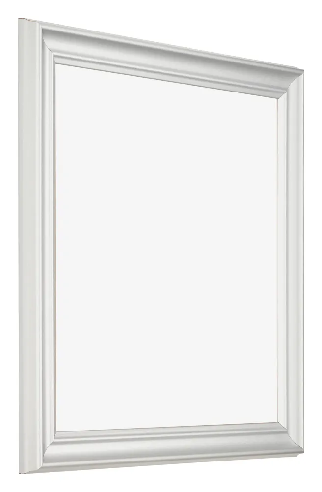Bilderrahmen 60x60 cm - Weiß Gemasert - MDF - Lazio