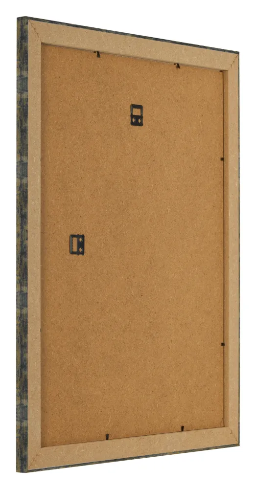 Bilderrahmen 60x70 cm - Blau Gold Meliert - MDF - Pisa