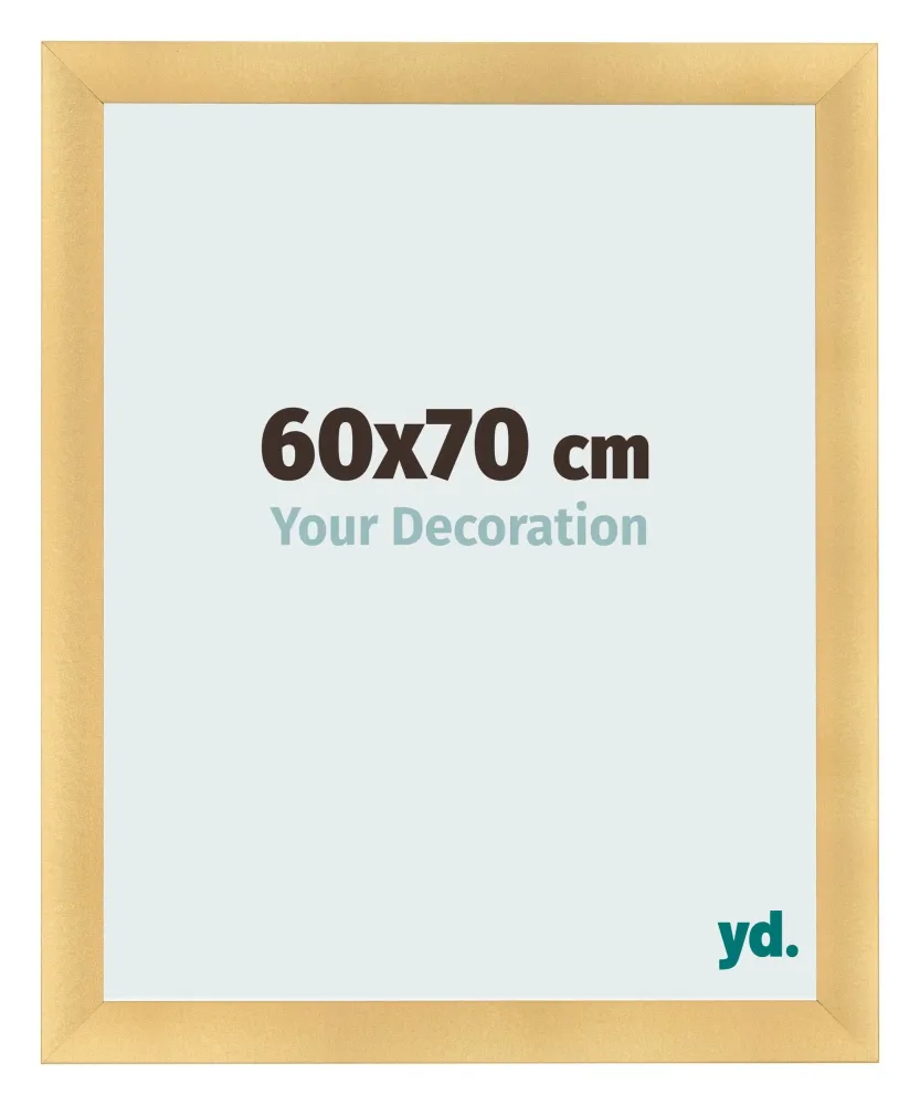 Bilderrahmen 60x70 cm - Gold Matt - MDF - Pisa