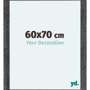 Bilderrahmen 60x70 cm - Grau Gewischt - MDF - Como
