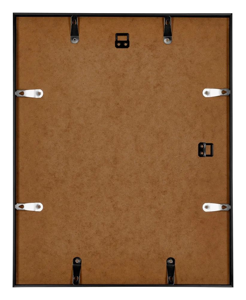 Bilderrahmen 60x70 cm - Schwarz Hochglanz - Aluminium - Kent