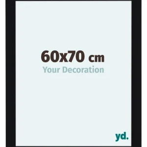 Bilderrahmen 60x70 cm - Schwarz Hochglanz - MDF - Como