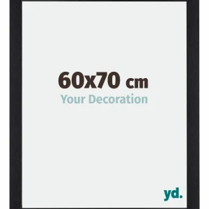 Bilderrahmen 60x70 cm - Schwarz Matt - MDF - Mura