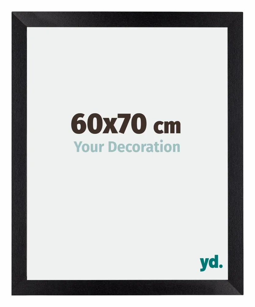 Bilderrahmen 60x70 cm - Schwarz Matt - MDF - Mura