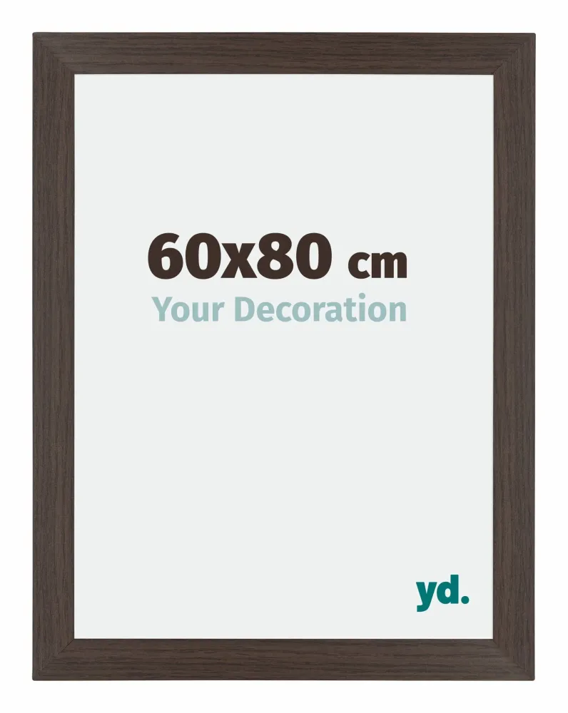 Bilderrahmen 60x80 cm - Eiche Dunkel - MDF - Mura