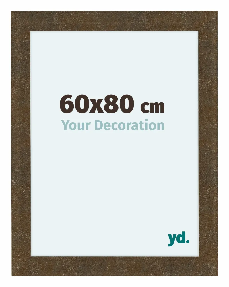 Bilderrahmen 60x80 cm - Gold Antik - MDF - Como