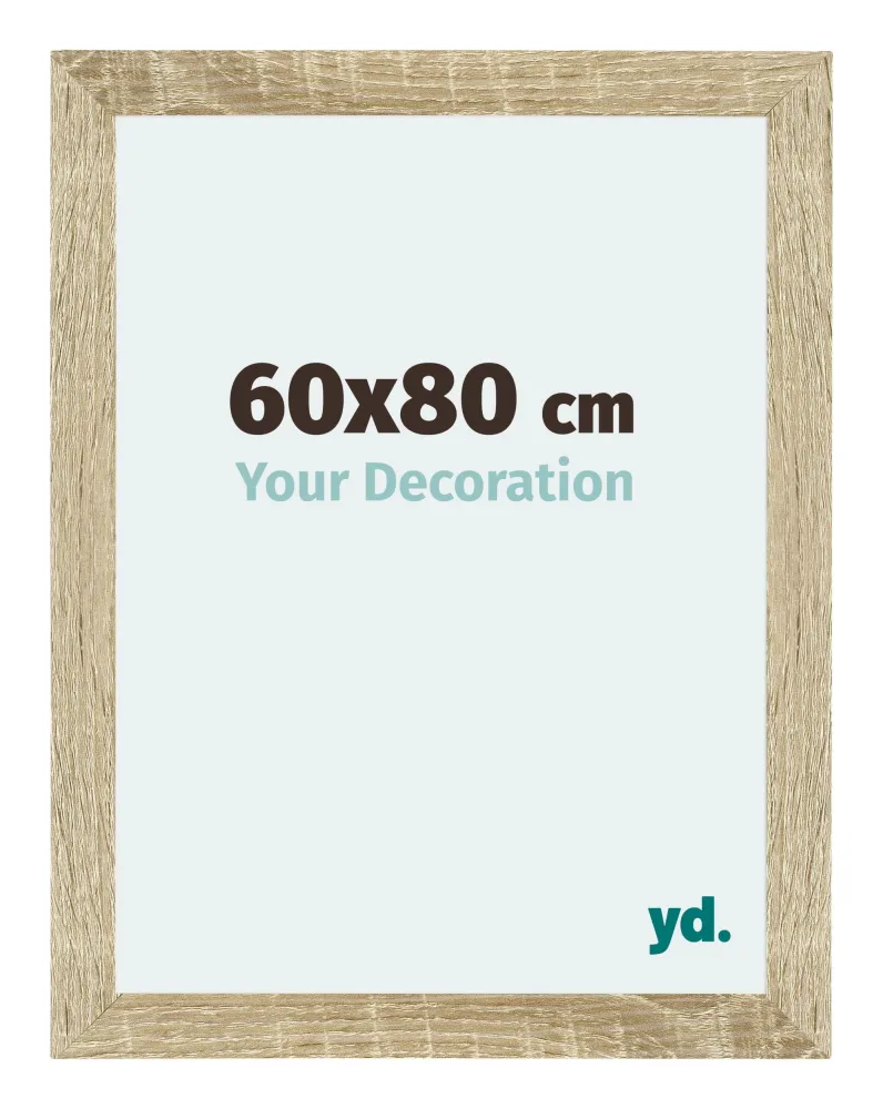 Bilderrahmen 60x80 cm - Sonoma Eiche - MDF - Mura