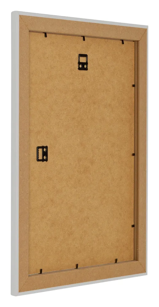 Bilderrahmen 60x80 cm - Weiß Gemasert - MDF - Como