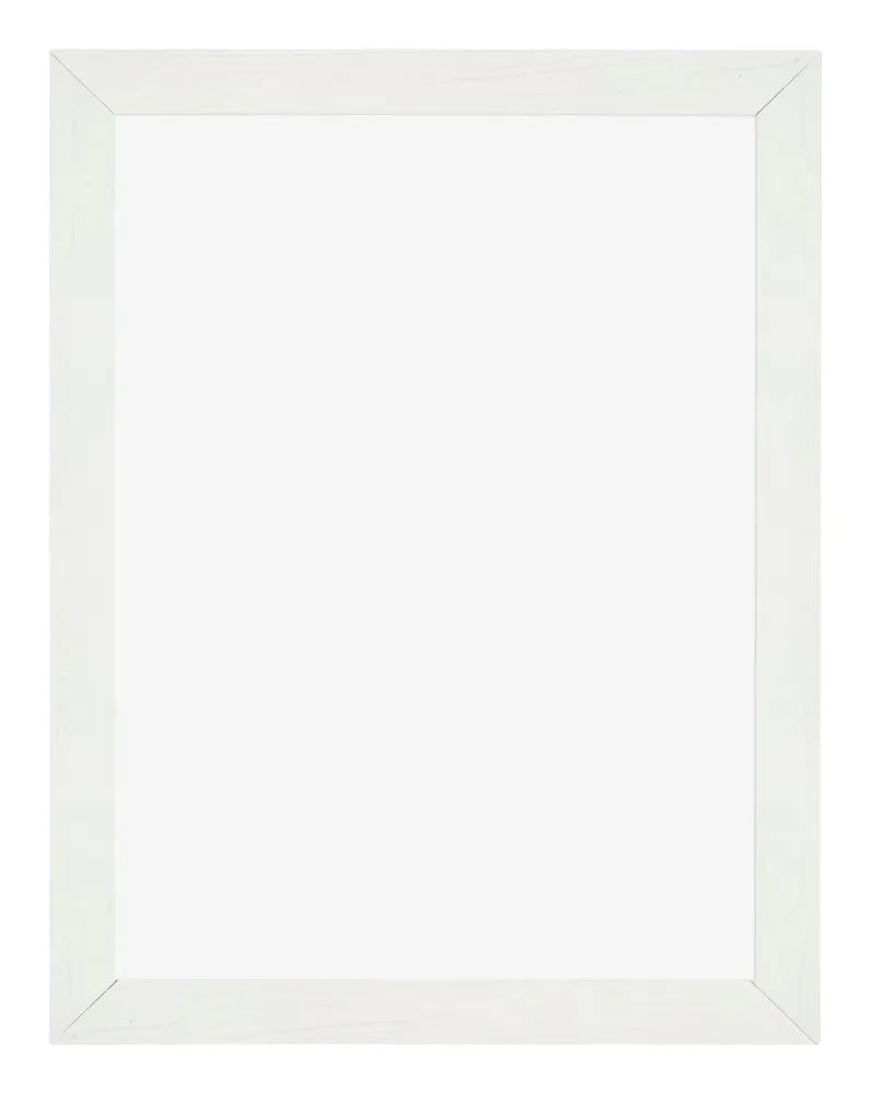 Bilderrahmen 60x80 cm - Weiss Gemasert - MDF - Mura