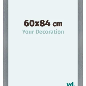 Bilderrahmen 60x84 cm - Aluminium - Gebürstet - MDF - Como