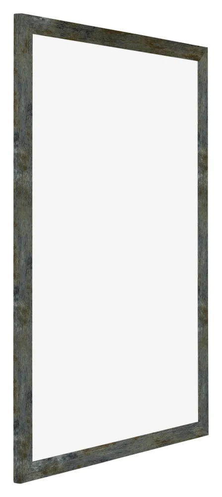 Bilderrahmen 60x84 cm - Blau Gold Meliert - MDF - Mura