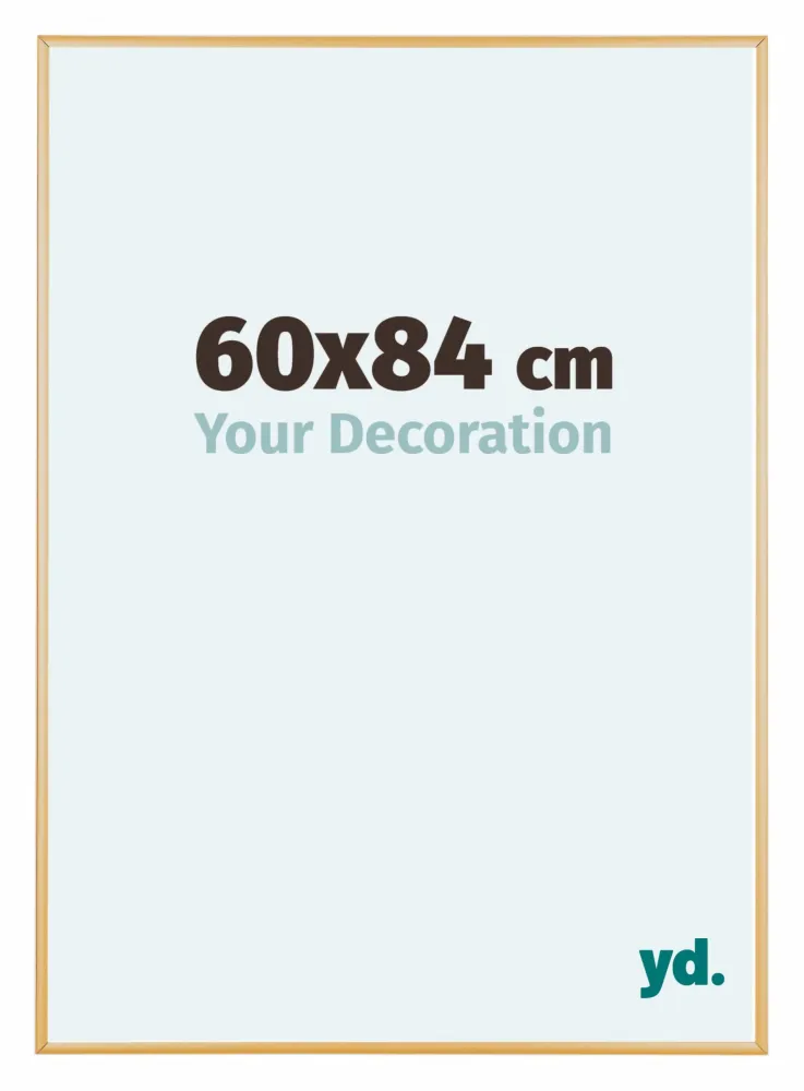Bilderrahmen 60x84 cm - Gold Vintage - Aluminium - Kent