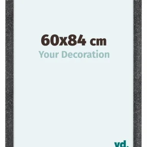 Bilderrahmen 60x84 cm - Grau Gewischt - MDF - Como