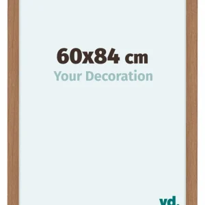 Bilderrahmen 60x84 cm - Nussbaum Hell - MDF - Como