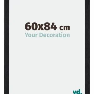 Bilderrahmen 60x84 cm - Schwarz Matt - MDF - Mura