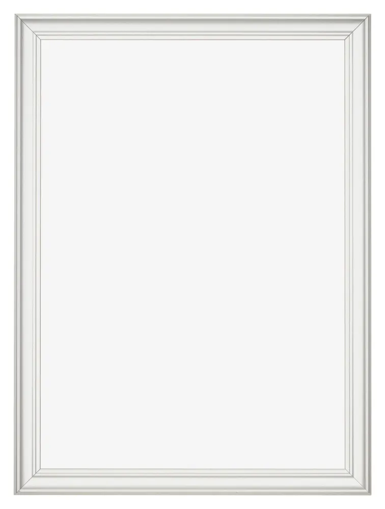 Bilderrahmen 60x84 cm - Weiß Gemasert - MDF - Lazio