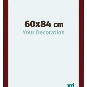 Bilderrahmen 60x84 cm - Weinrot Gewischt - MDF - Como