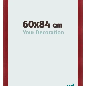 Bilderrahmen 60x84 cm - Weinrot Gewischt - MDF - Pisa