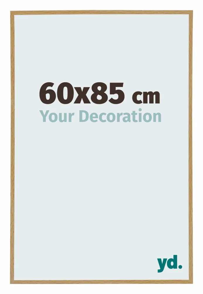 Bilderrahmen 60x85 cm - Buche Hell - Kunststoff - Evry