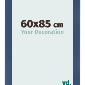 Bilderrahmen 60x85 cm - Dunkelblau Gewischt - MDF - Pisa