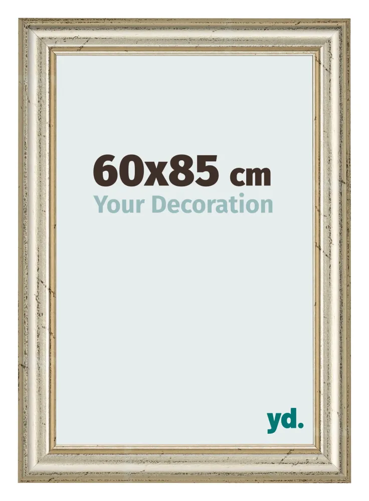 Bilderrahmen 60x85 cm - Metallglanz - MDF - Lazio