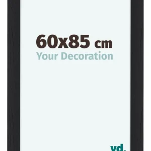 Bilderrahmen 60x85 cm - Schwarz Gemasert - MDF - Como