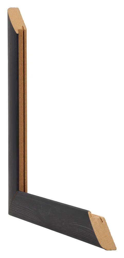 Bilderrahmen 60x85 cm - Schwarz Gemasert - MDF - Como