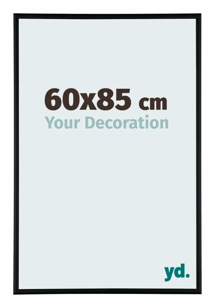 Bilderrahmen 60x85 cm - Schwarz Matt - Aluminium - Kent