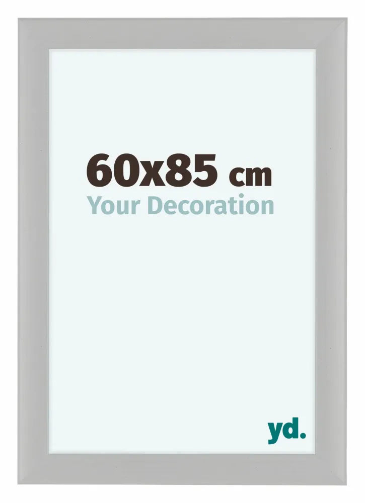 Bilderrahmen 60x85 cm - Weiß Gemasert - MDF - Como