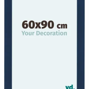 Bilderrahmen 60x90 cm - Dunkelblau Gewischt - MDF - Como