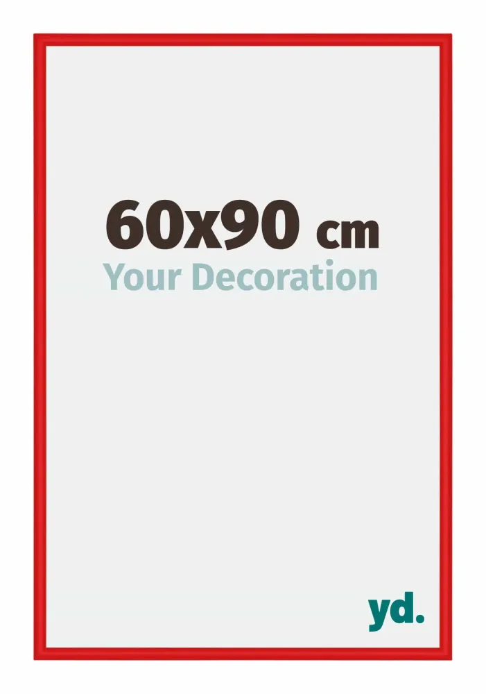 Bilderrahmen 60x90 cm - Ferrari Rot - Aluminium - New York