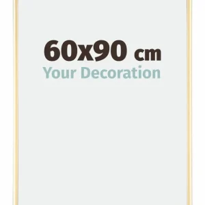 Bilderrahmen 60x90 cm - Gold - Aluminium - Kent