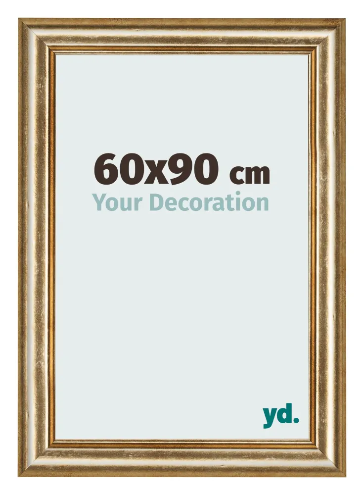 Bilderrahmen 60x90 cm - Gold Antik - MDF - Lazio