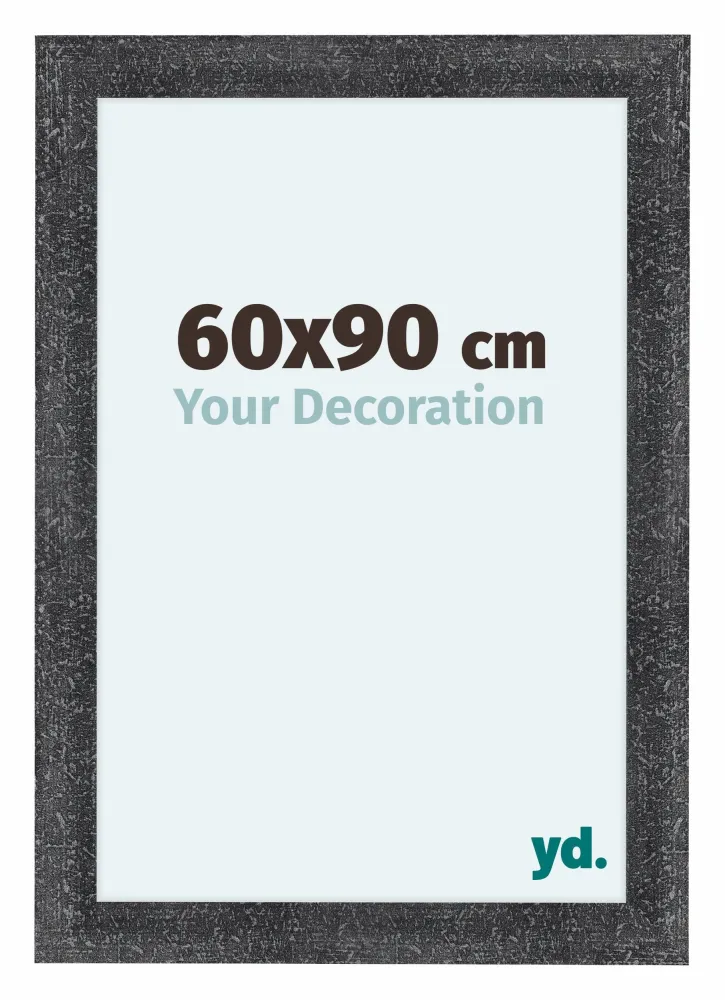 Bilderrahmen 60x90 cm - Grau Gewischt - MDF - Como