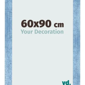 Bilderrahmen 60x90 cm - Hellblau Gewischt - MDF - Pisa