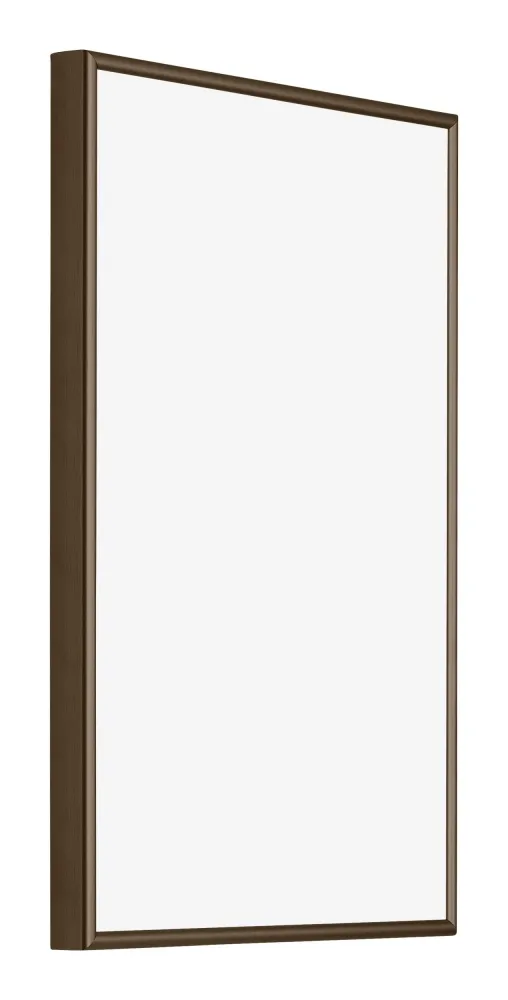 Bilderrahmen 60x90 cm - Nussbaum Struktur - Aluminium - New York