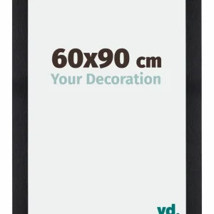 Bilderrahmen 60x90 cm - Schwarz Matt - MDF - Mura