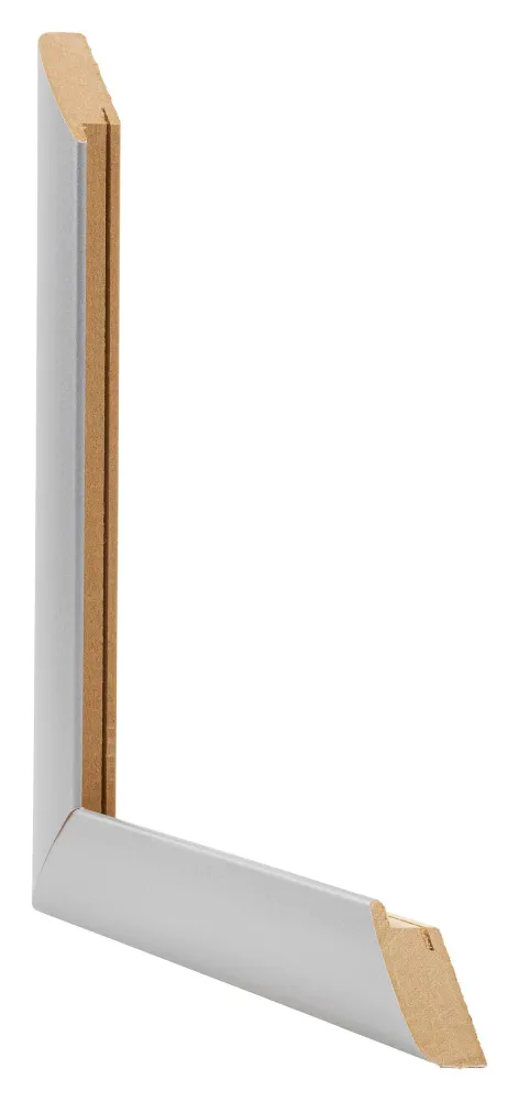 Bilderrahmen 60x90 cm - Silber Matt - MDF - Como