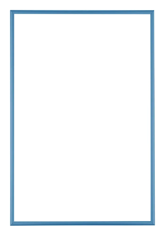 Bilderrahmen 60x90 cm - Stahl Blau - Aluminium - Kent