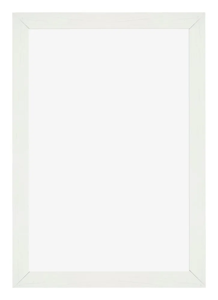 Bilderrahmen 60x90 cm - Weiss Gemasert - MDF - Mura