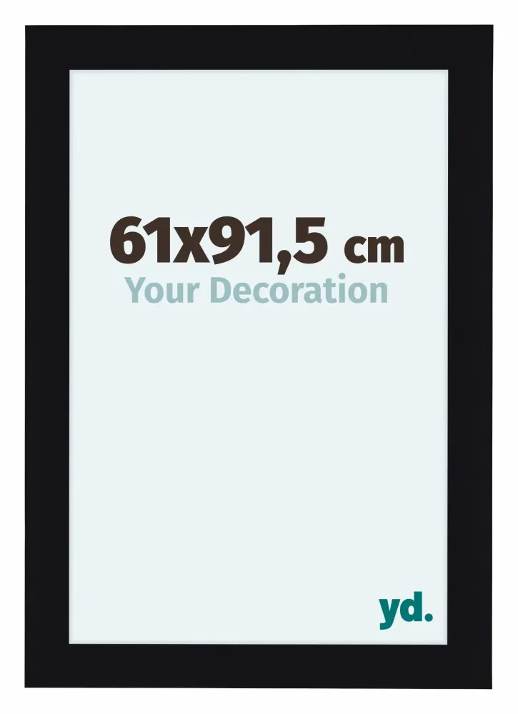 Bilderrahmen 61x91,5 cm - Schwarz Hochglanz - MDF - Como