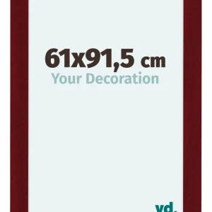 Bilderrahmen 61x91,5 cm - Weinrot Gewischt - MDF - Como
