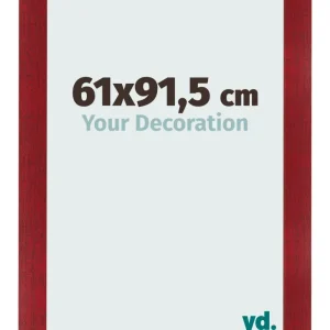 Bilderrahmen 61x91,5 cm - Weinrot Gewischt - MDF - Pisa
