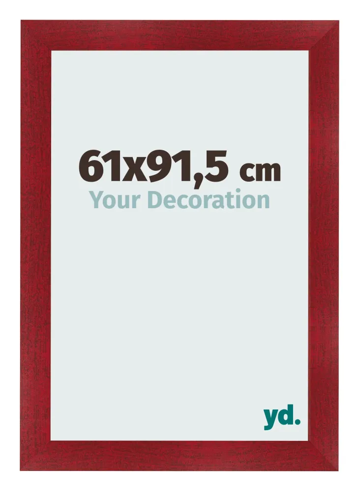 Bilderrahmen 61x91,5 cm - Weinrot Gewischt - MDF - Pisa