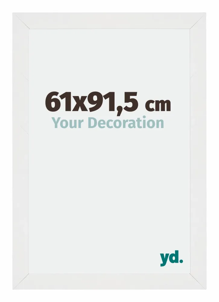 Bilderrahmen 61x91,5 cm - Weiss Hochglanz - MDF - Mura