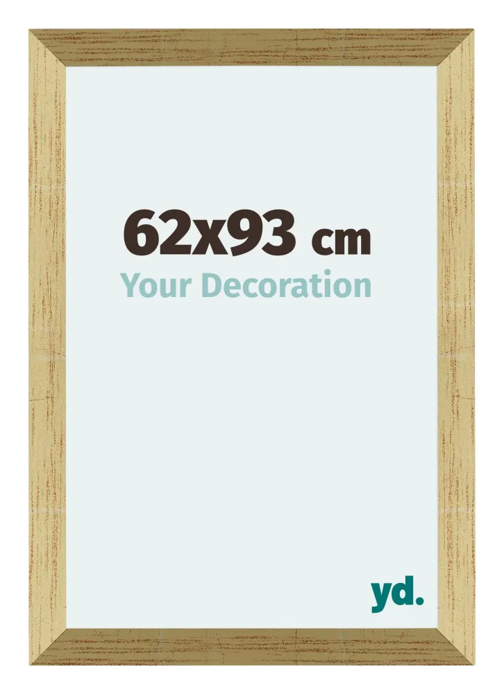 Bilderrahmen 62x93 cm - Goldglanz - MDF - Mura