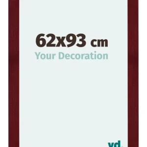 Bilderrahmen 62x93 cm - Weinrot Gewischt - MDF - Mura